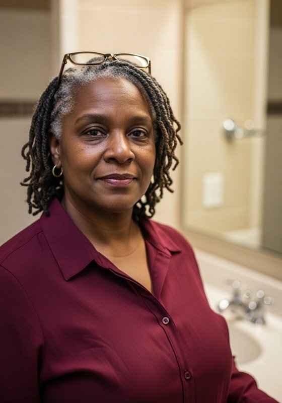 Linda, a 58-year-old from Houston managing Type 2 diabetes.